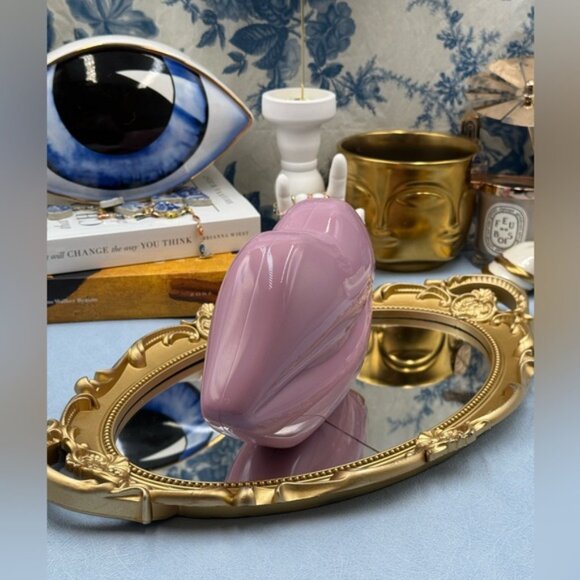 🆕 LULU GUINNESS 🧿 NWOT Iconic Lips Perspex Clutch - Light Magenta - Picture 5 of 16